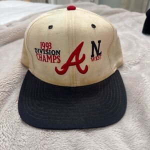 Vintage Atlanta Braves 1993 Division Champs Snapback Hat | MLB Baseball Cap